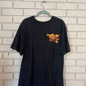 Harley-Davidson Black Tee with Fiery Logo size Lg . Huntsville, Al Rocket HD
